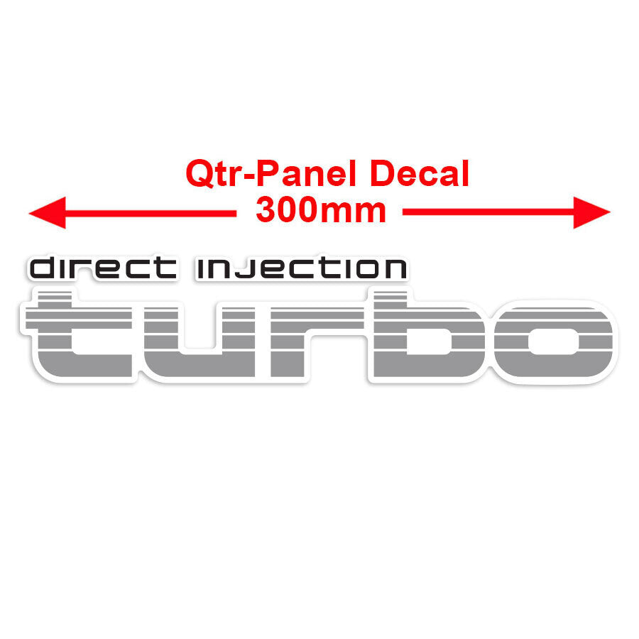 Direct Injection Turbo Quarter Panel Decal - 80 Series Landcruiser