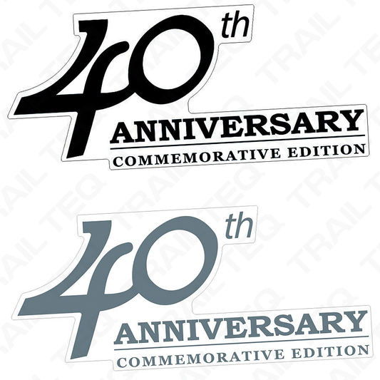 40th Anniversary Commemorative Edition Tailgate Decal - 80 Series Landcruiser