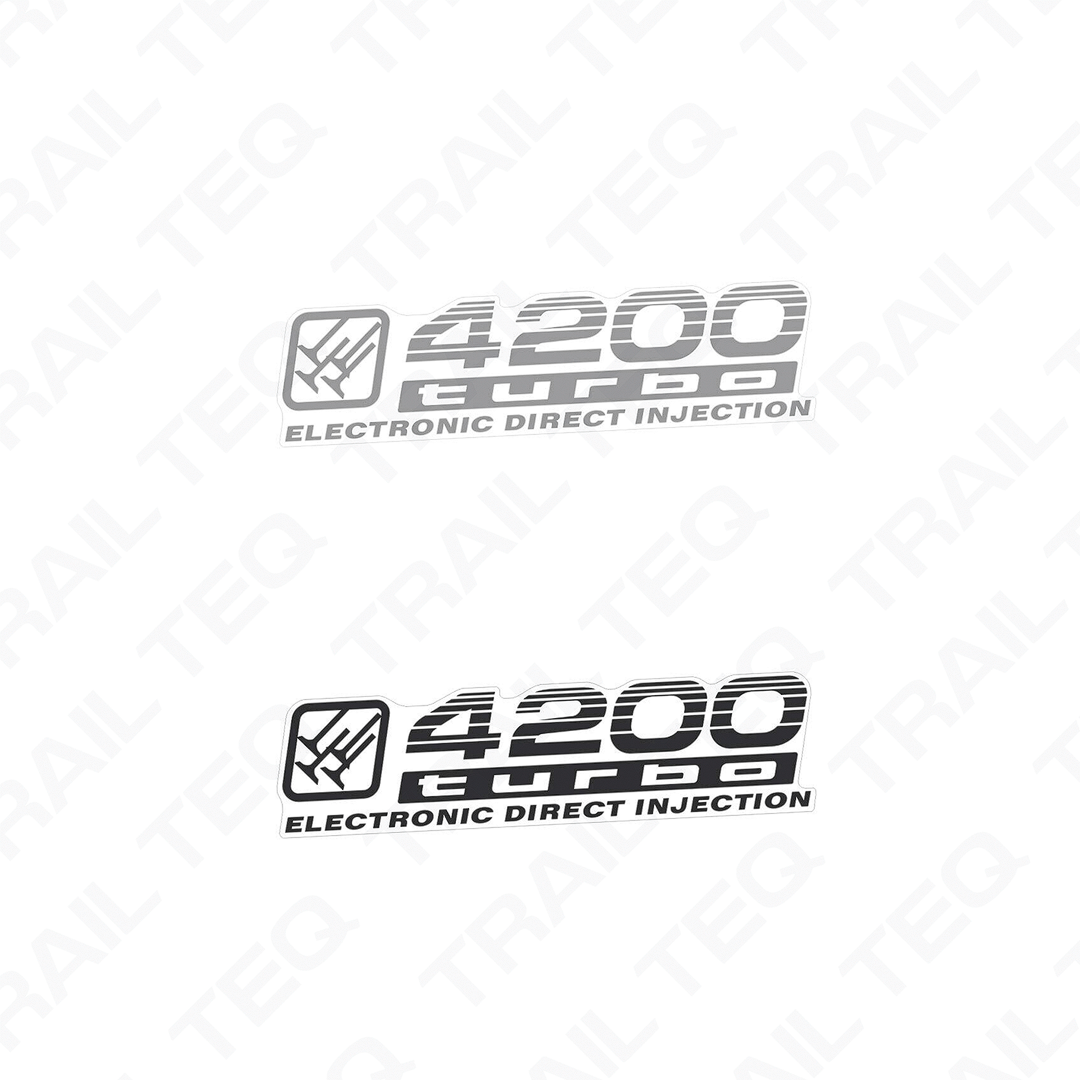 4200 Turbo Electronic Direct Injection Quarter Panel Decal - 100 Series Landcruiser
