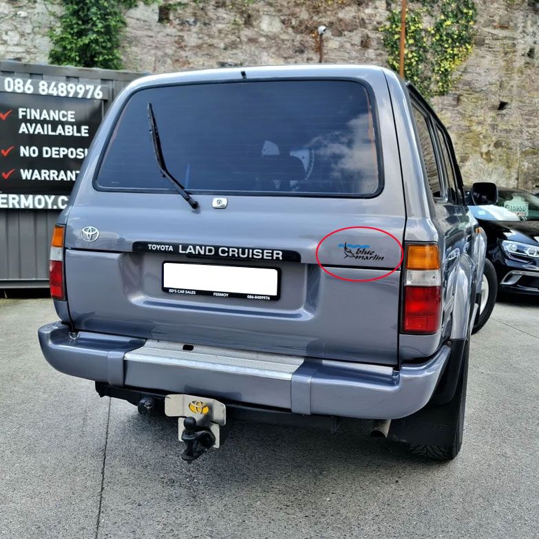 Blue Marlin Edition Tailgate Decal - 80 Series Landcruiser