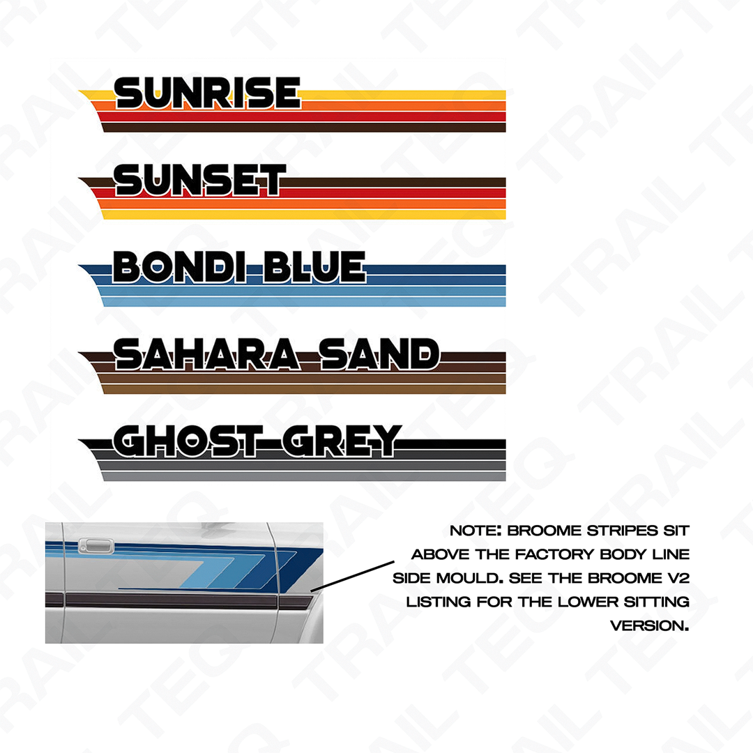 80 Series Landcruiser Broome Body Stripe Kit