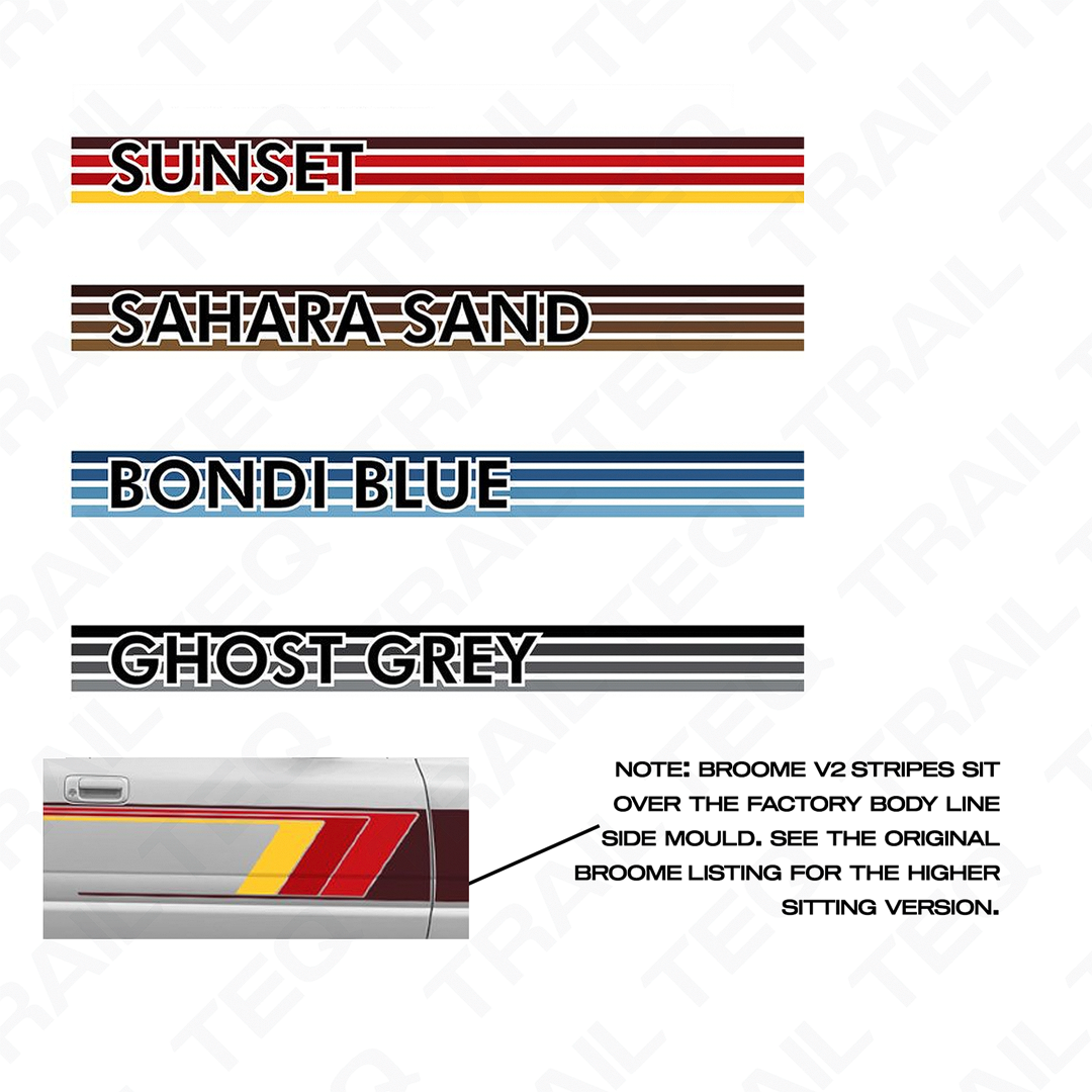 80 Series Landcruiser Broome V2 Body Stripe Kit