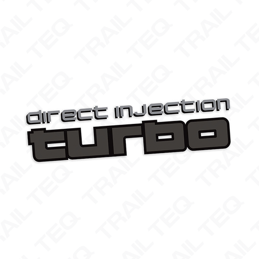 Direct Injection Turbo Tailgate Decal - 80 Series Landcruiser