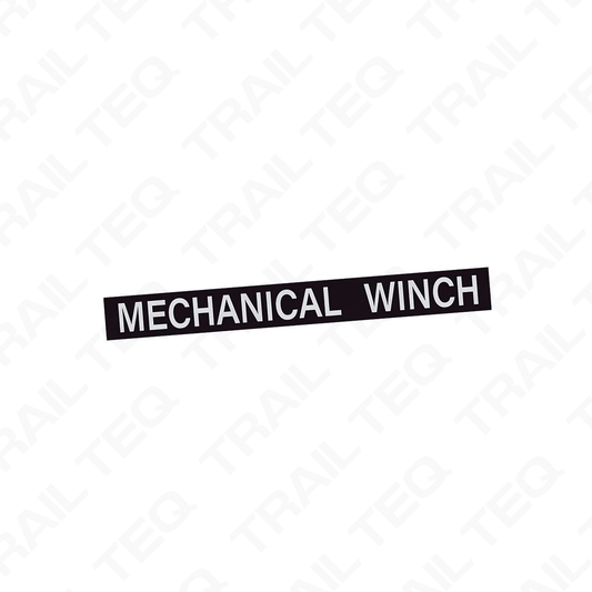 Mechanical Winch Cover Plate - 80 Series Landcruiser
