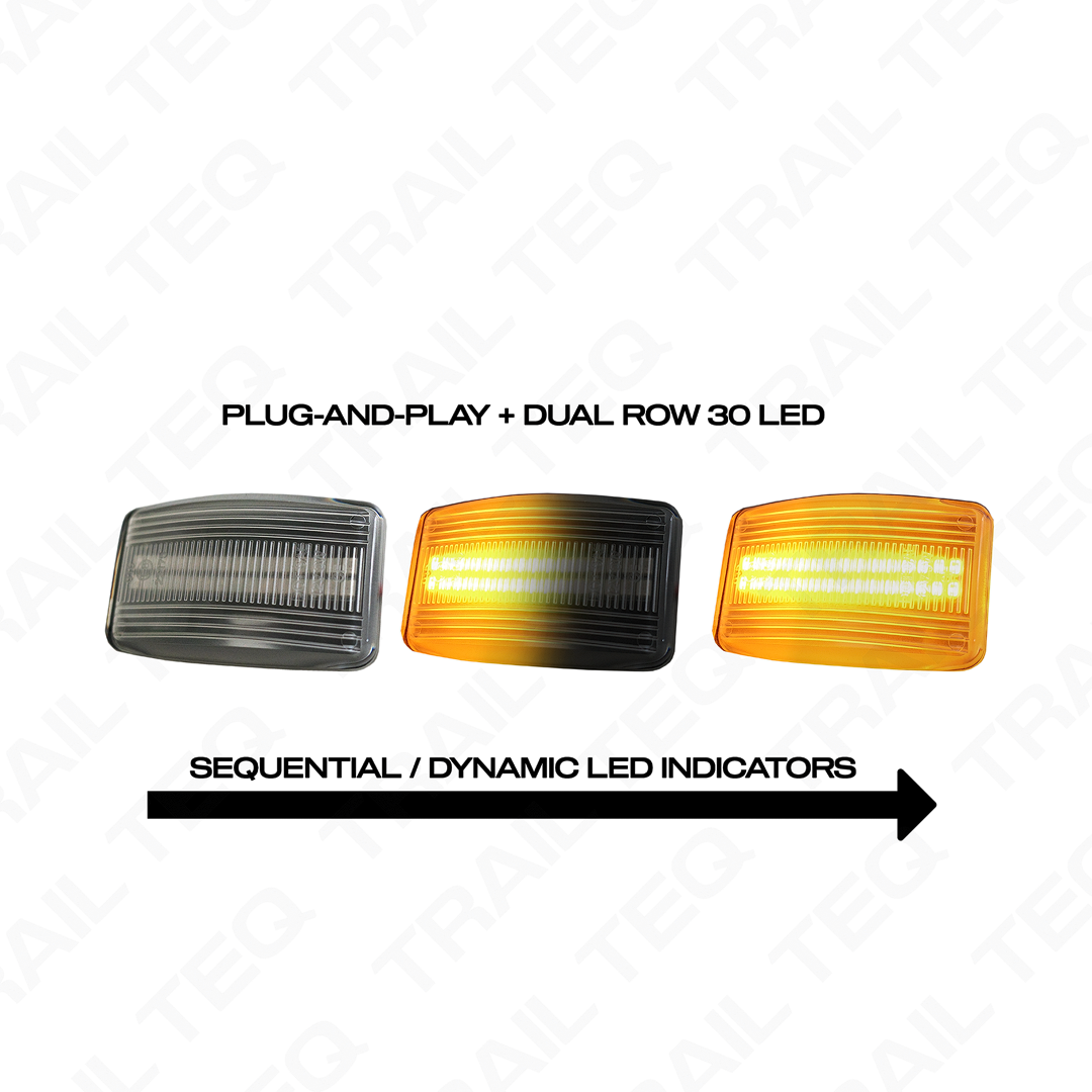 80 Series Landcruiser Plug-and-Play Sequential LED Side Indicators