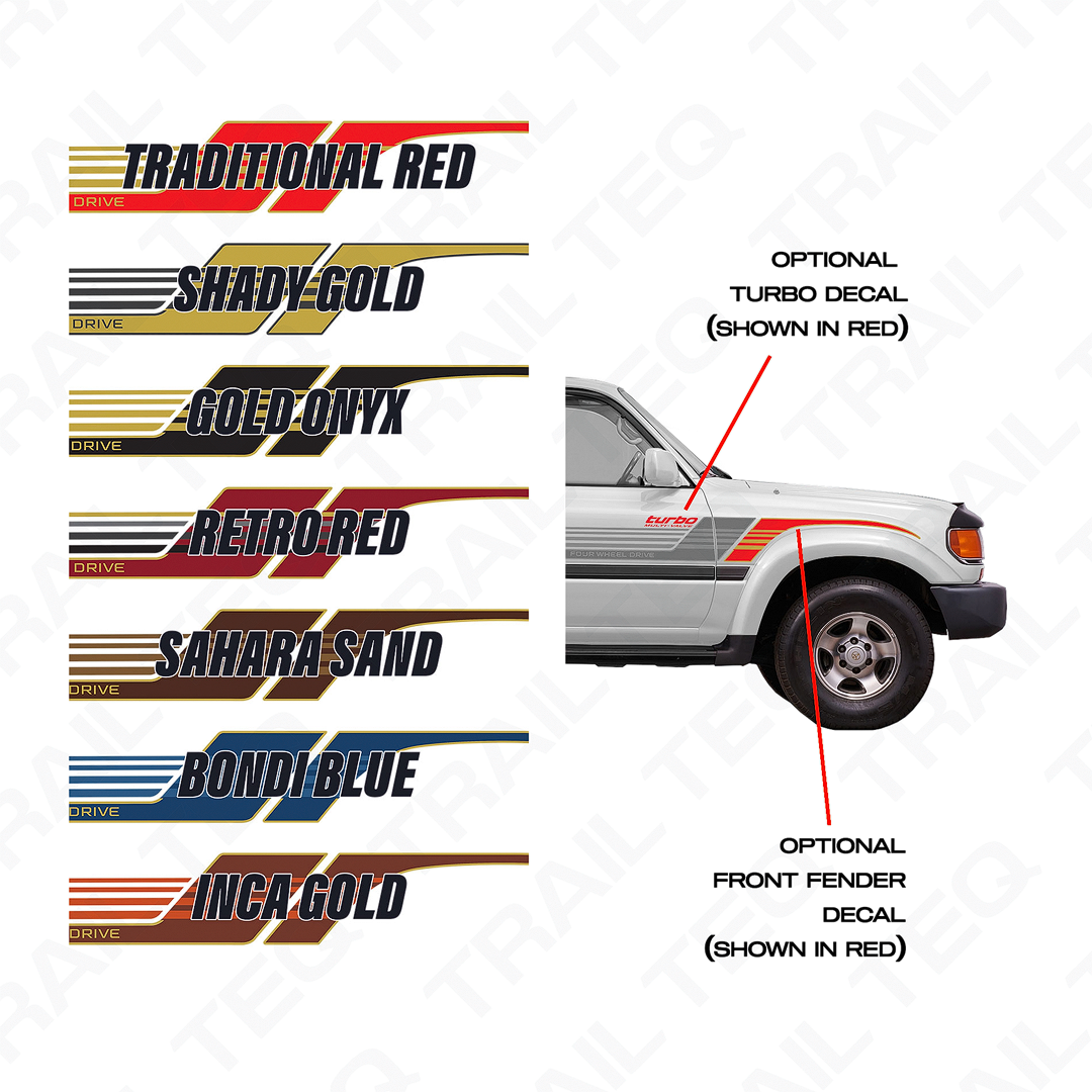 80 Series Landcruiser Townsville Body Stripe Kit