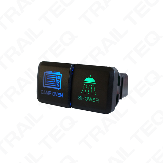 Trail Teq Custom Push Switch (Toyota Dual Horizontal Rectangle)
