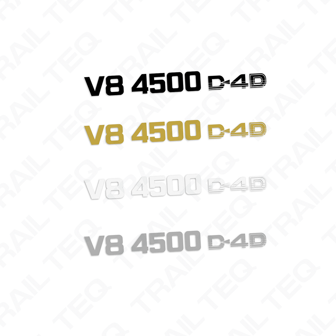 V8 4500 D4D Wagon Pillar Decal - 70 Series Landcruiser