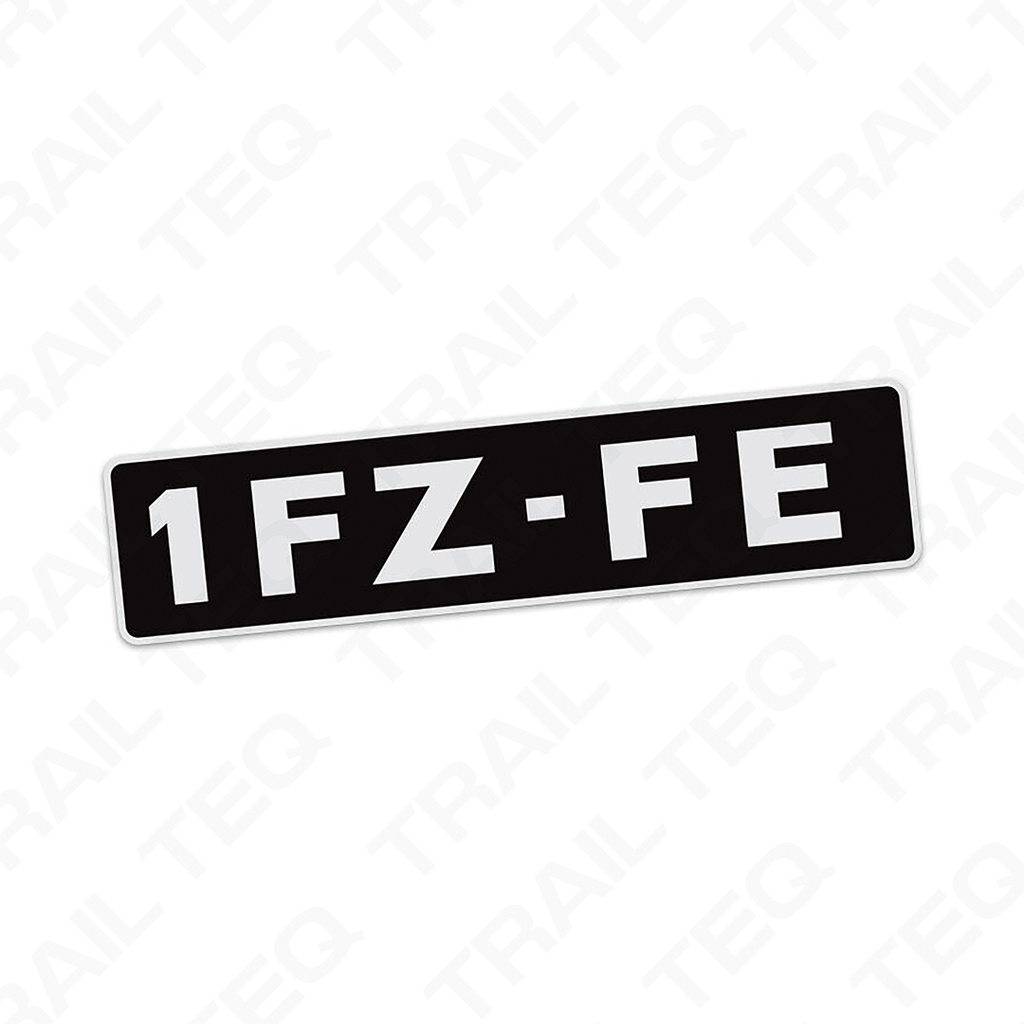 1FZ-FE Engine Nameplate - 80/100 Series Landcruiser