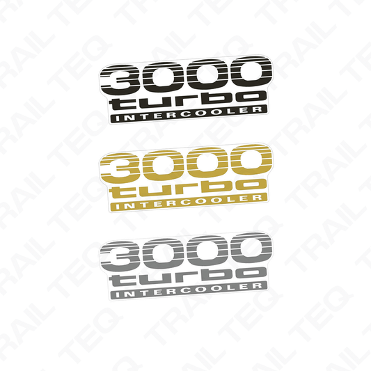 3000 Turbo Intercooler Quarter Panel Decal - 90 Series Landcruiser Prado
