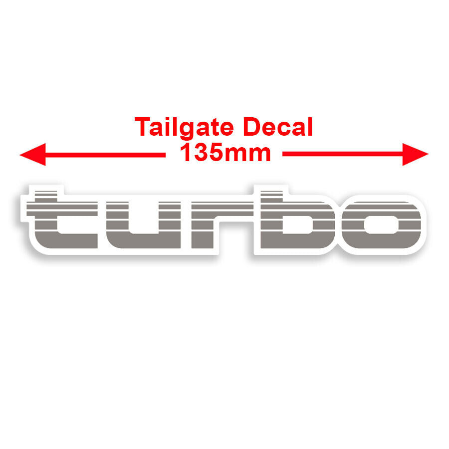 Turbo Tailgate Decal - 80 Series Landcruiser