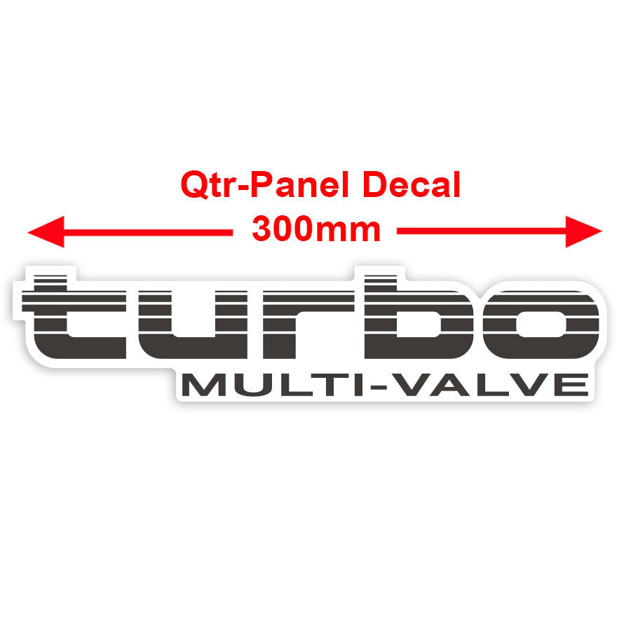 Turbo Multi Valve Quarter Panel Decal - 80 Series Landcruiser
