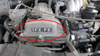 1FZ-FE Engine Nameplate - 80/100 Series Landcruiser