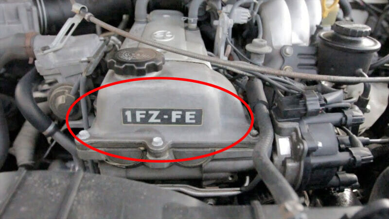 1FZ-FE Engine Nameplate - 80/100 Series Landcruiser