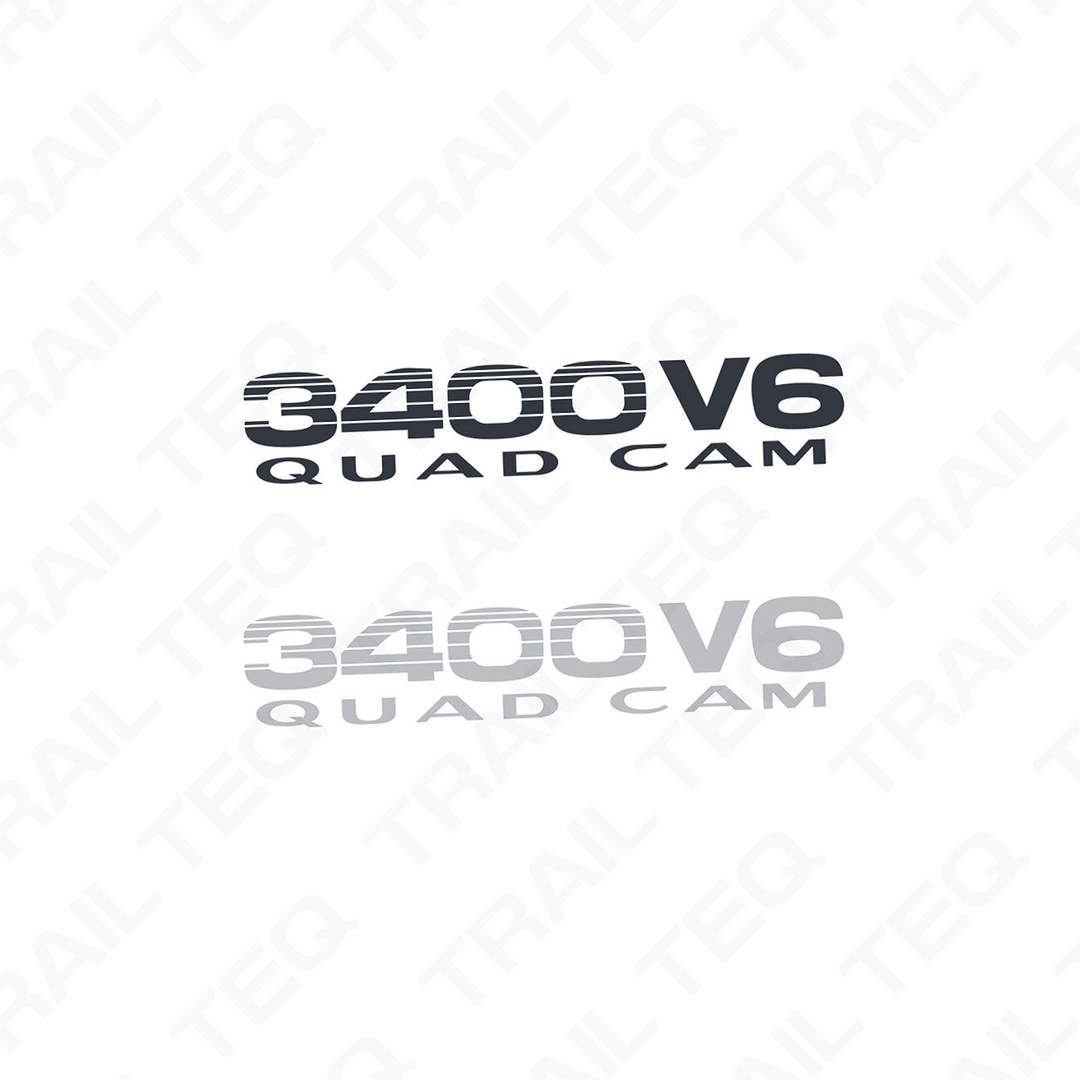 3400 V6 Quad Cam Quarter Panel Decal - 90 Series Landcruiser Prado