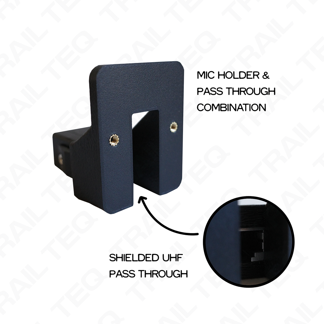 UHF Handheld / RJ45 Cat 6 Combination Pass Through Mount - Suit Toyota Old Style Switches / Diff Lock Switch Spot