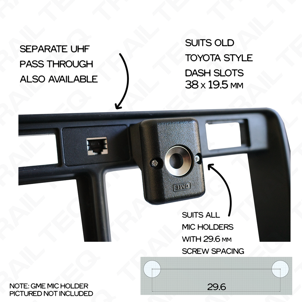 UHF Handheld Mount - Suit Toyota Dash
