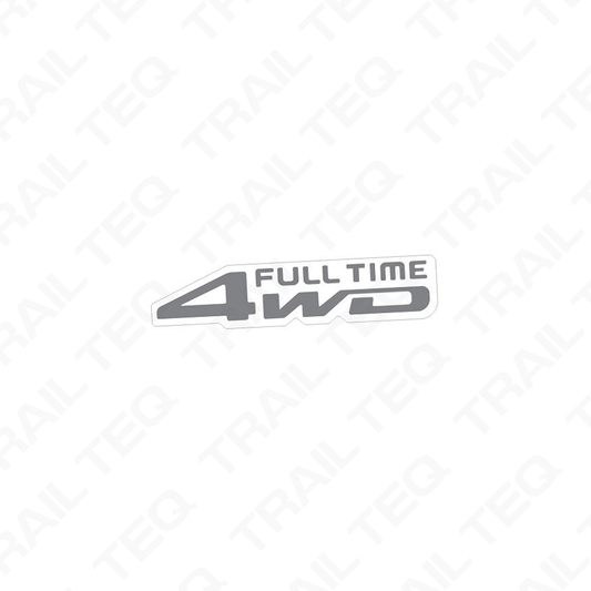 Full Time 4WD Window Decal - 100 Series Landcruiser