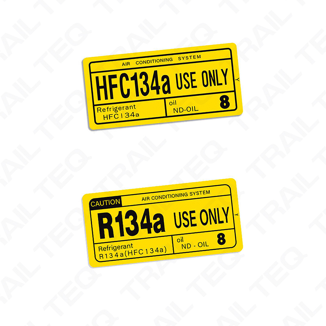 Air Conditioning System Information Decal - 80 Series Landcruiser