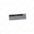 Diesel Water Separator Information Decal (Early Model) - 80 Series Landcruiser