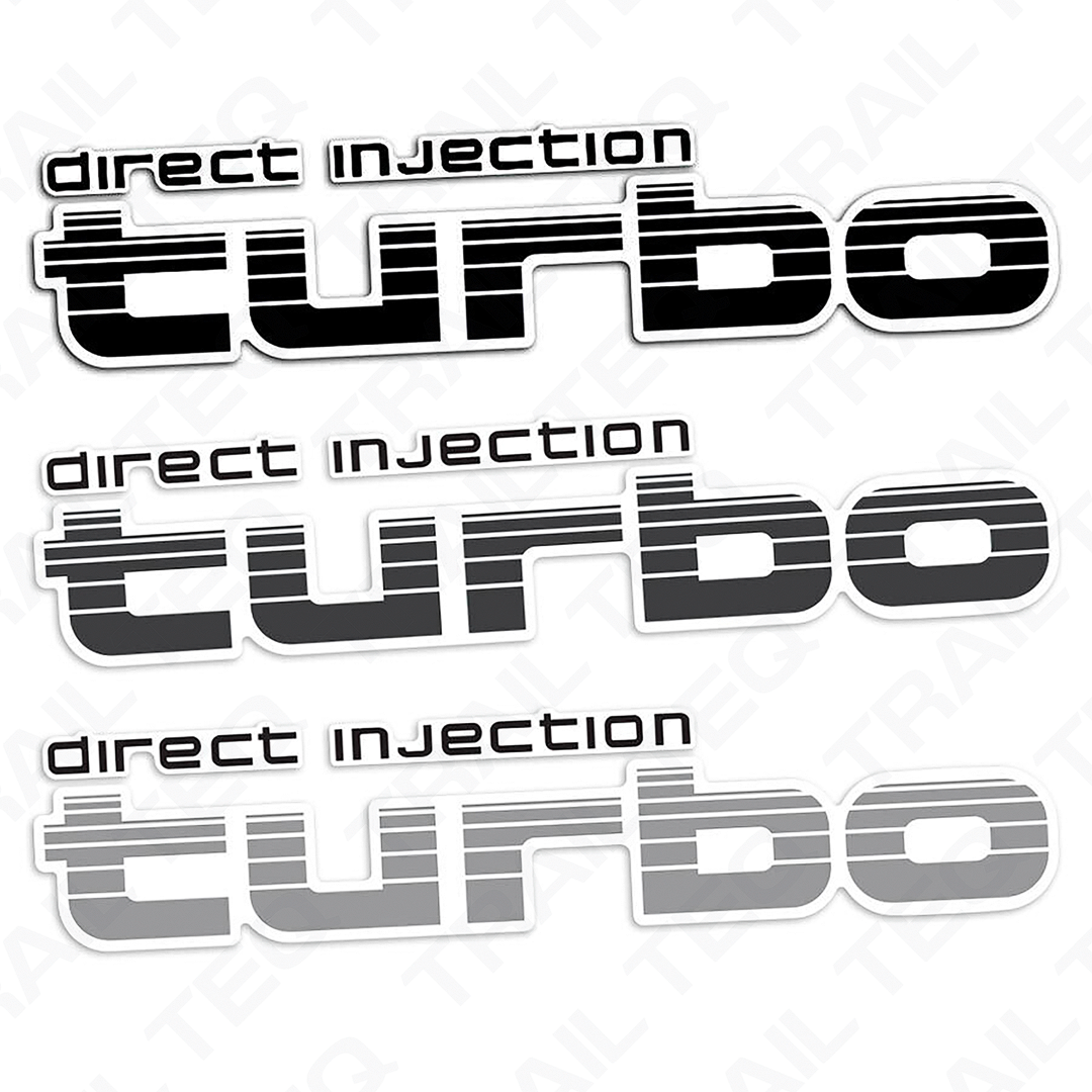 Direct Injection Turbo Quarter Panel Decal - 80 Series Landcruiser ...