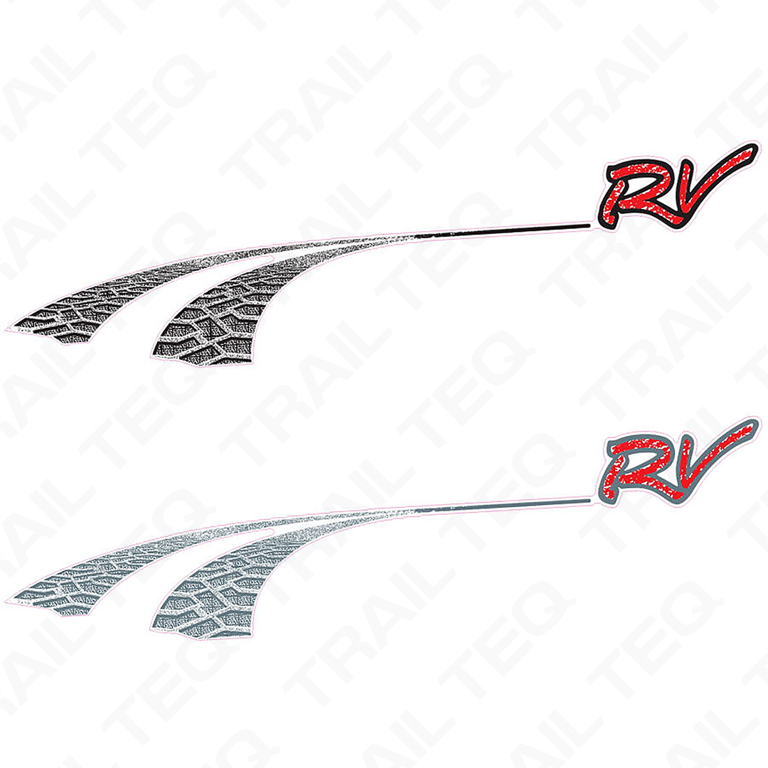 RV Tracks Door Decal - 80 Series Landcruiser