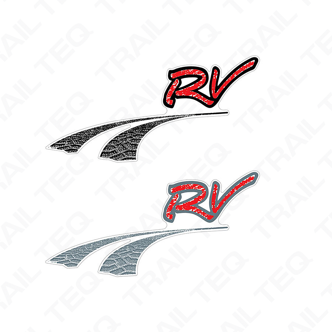 RV Tracks Tailgate Decal - 80 Series Landcruiser