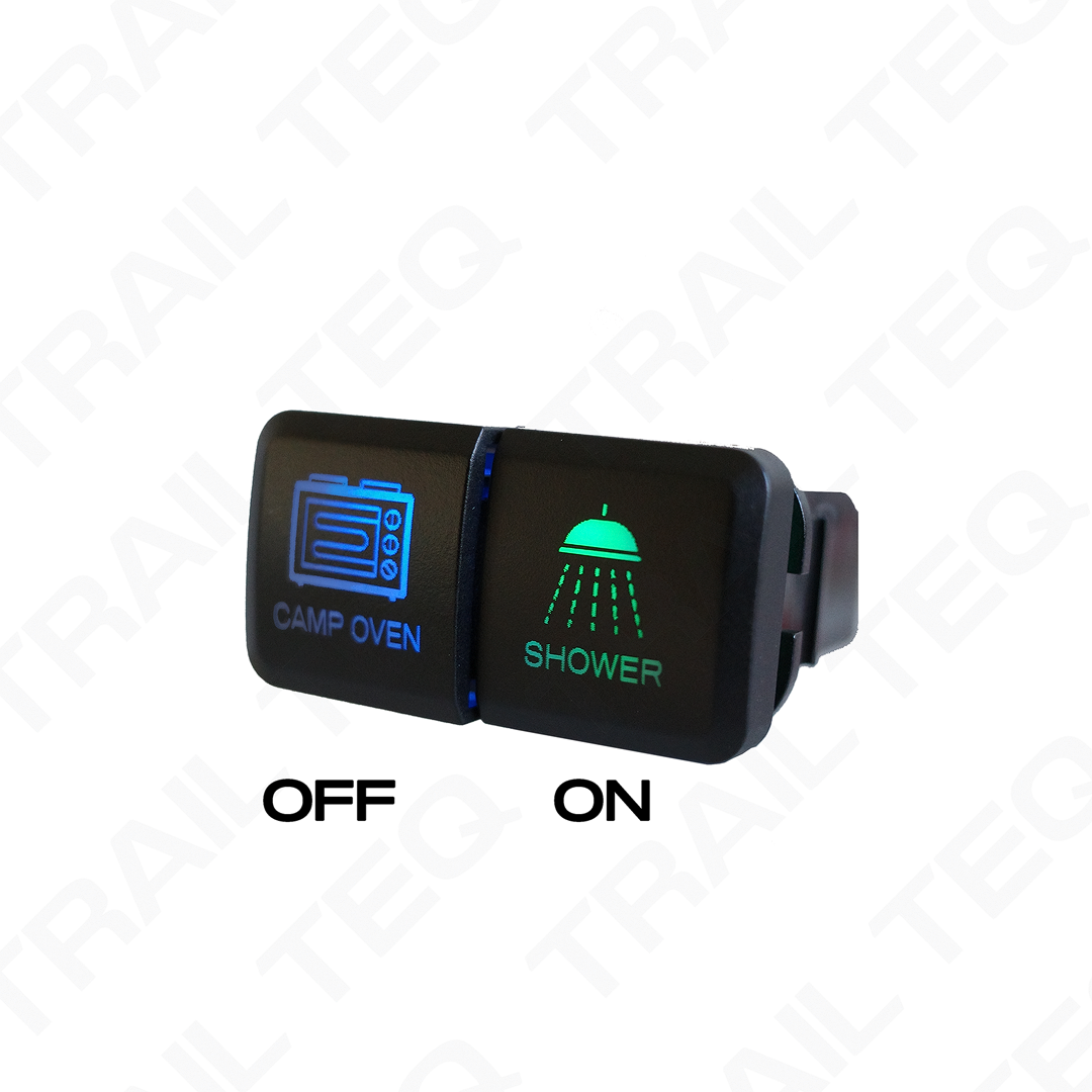 Trail Teq Custom Push Switch (Toyota Dual Horizontal Rectangle)