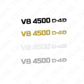 V8 4500 D4D Wagon Pillar Decal - 70 Series Landcruiser