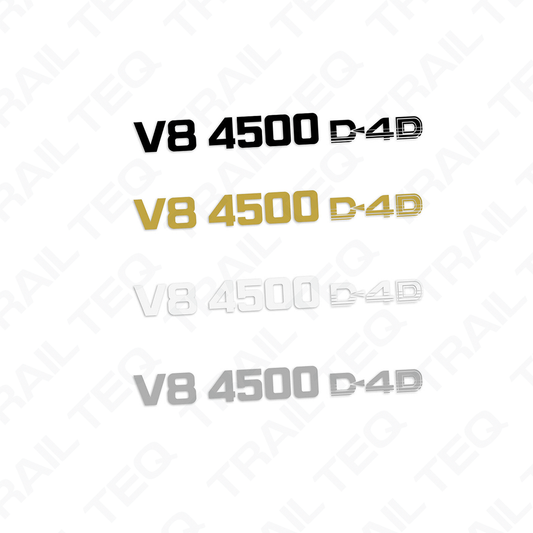 V8 4500 D4D Wagon Pillar Decal - 70 Series Landcruiser