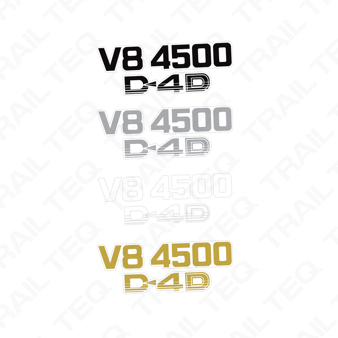 V8 4500 D4D Ute Pillar Decal - 70 Series Landcruiser