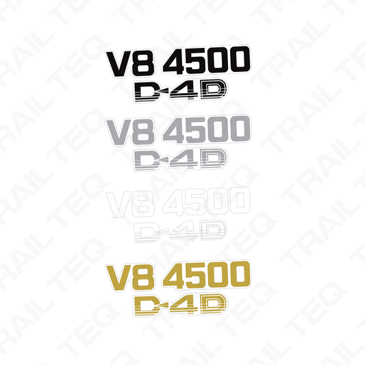 V8 4500 D4D Ute Pillar Decal - 70 Series Landcruiser